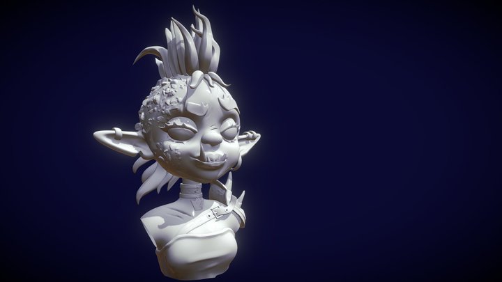 Queen Troll 3D Model