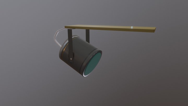 Low Poly station speaker 3D Model