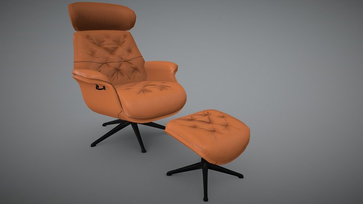 Flex_ Lux_Ease_ Arm_ Chair 3D Model