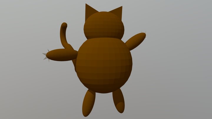 3Dcember Day 9: Cat 3D Model