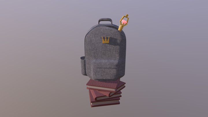 Queen's Backpack 3D Model