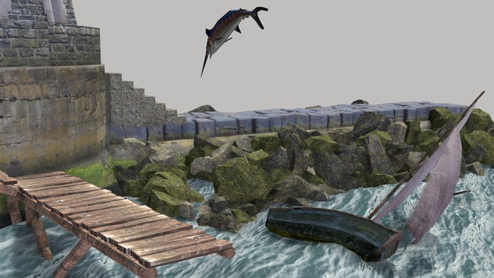 DAE Diorama - By The Old Sea 3D Model