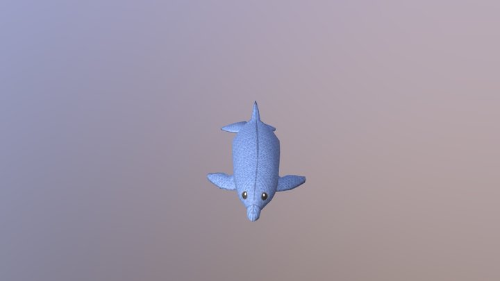 Dolphin Plushie 3D Model