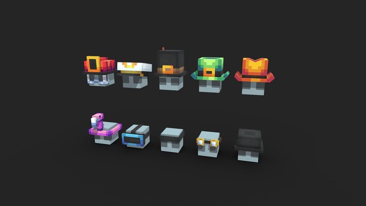 [ SET ] Hat Pack Vol.2 3D Model