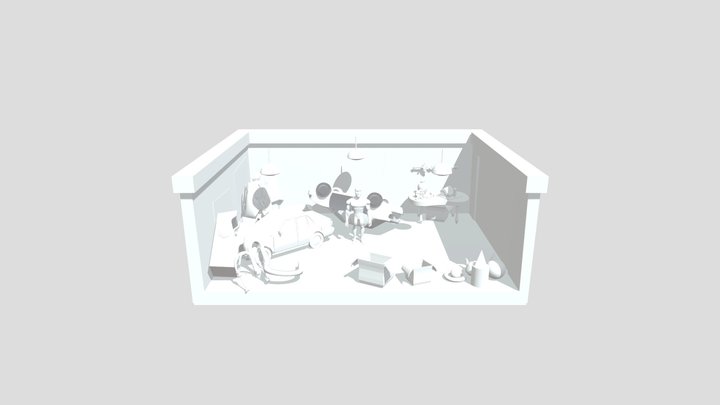 Garaje Diorama_Martin Carlos 3D Model