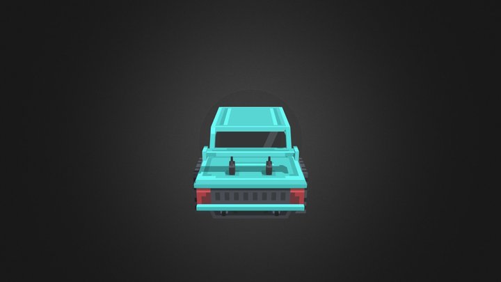 Sport Car - Minecraft 3D Model