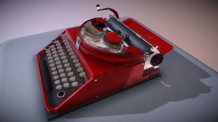 Maquina Olivetti Ico - 1932 3D Model