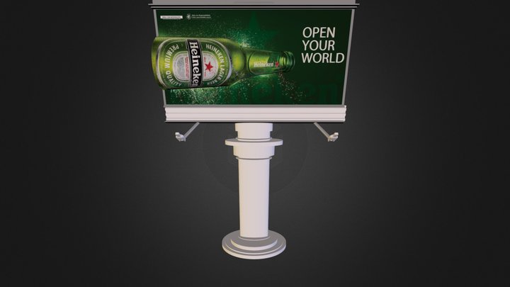 Outdoor Heineken 3D Model