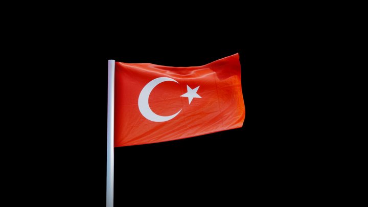 Türk Bayrağı 3D Model