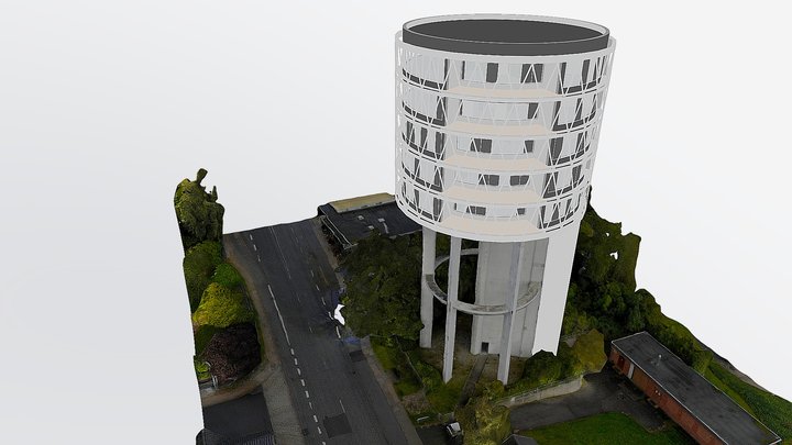 Hadsundvej, Tårn II - Fremtidig 3D Model
