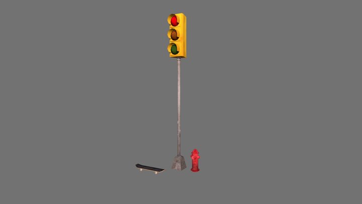 Philadelphia - 3 simple props 3D Model