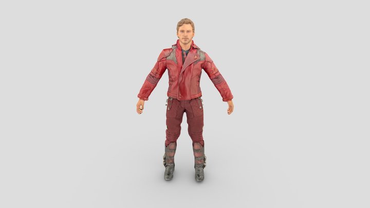 Star-Lord action figure 3D Model
