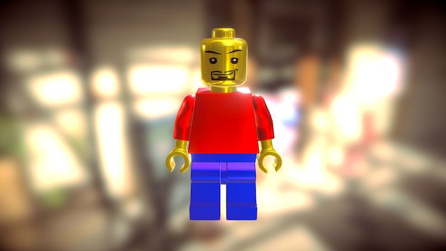 Lego jaune 3D Model