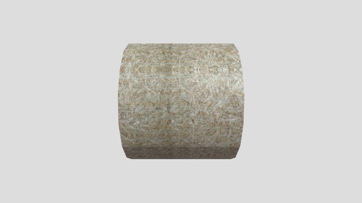 Hay Bale - Rounded 3D Model