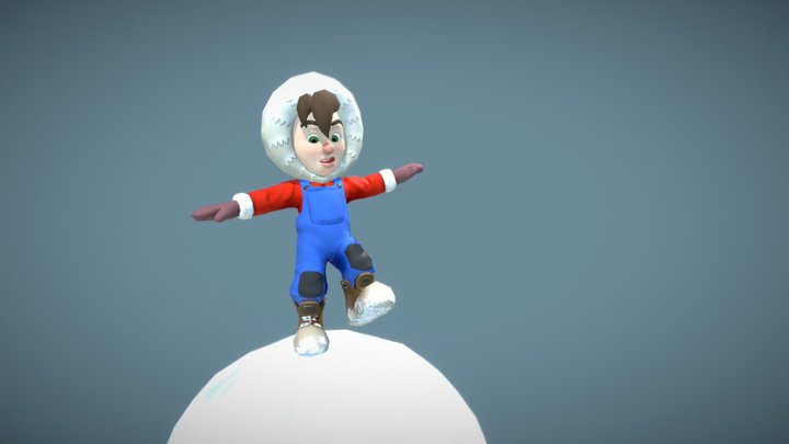 Snowball Roller 3D Model