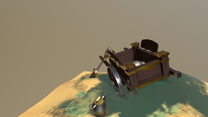 [Student work] Dwarf Cart 3D Model