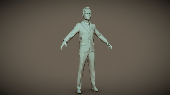 Male Formal 3D Model