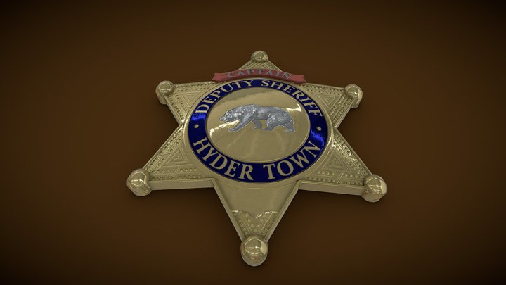 BearBage HyderTown Sheriff – Modello 3D gratuito STL