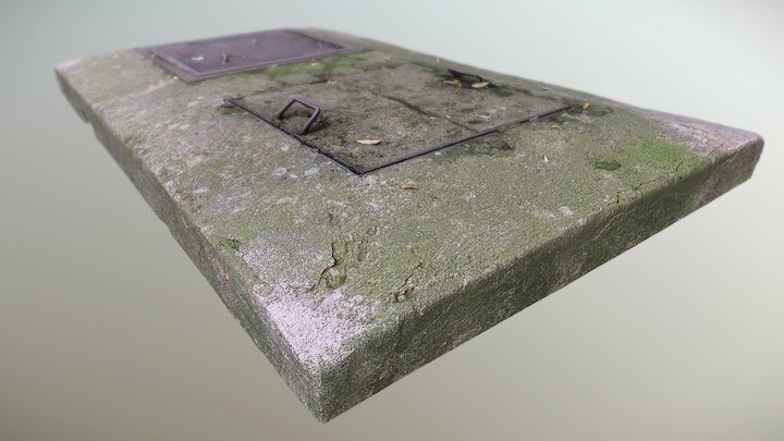 Concrete hatch with iron inputs – Modèle 3D gratuit STL