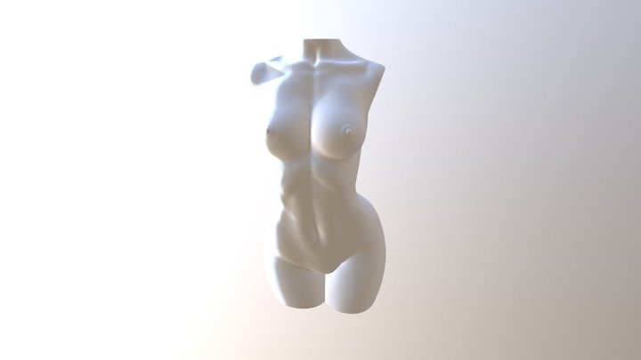 Woman Body Sculpture 3D Model