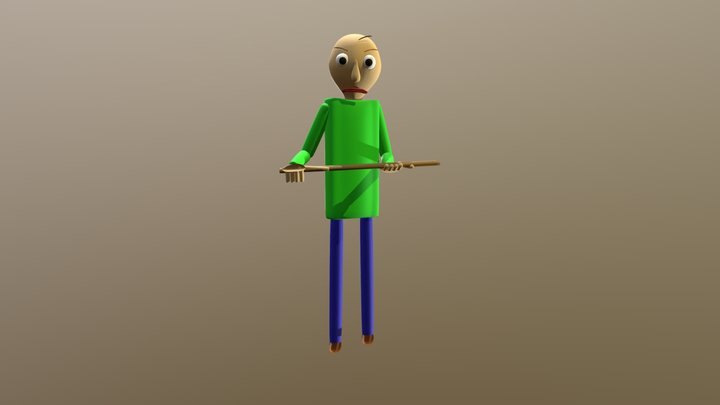 Baldi Model! (Downloadable) 3D Model