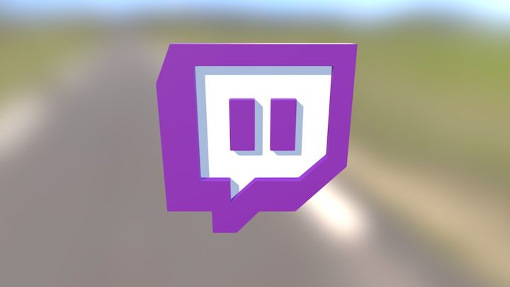 Twitch Logo - 1 3D Model