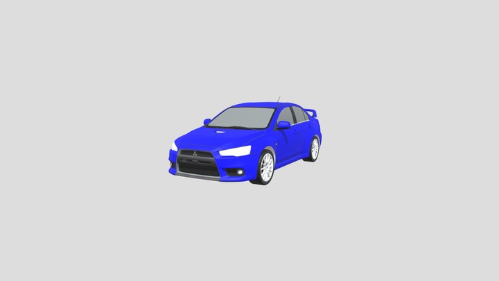 Mitsubishi lancer evolution 3D Model