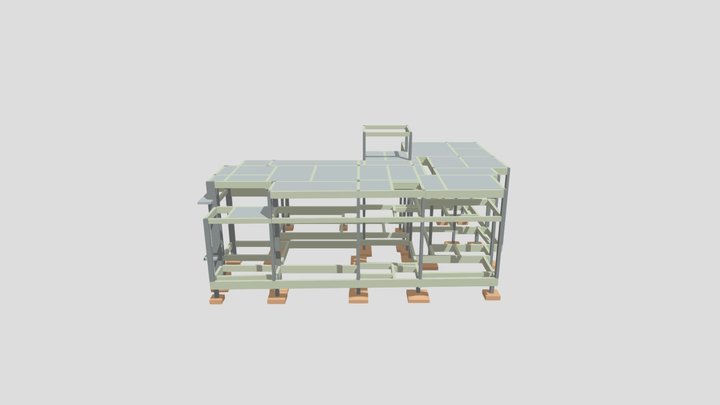 Residência B2-01 Estrutural 3D Model