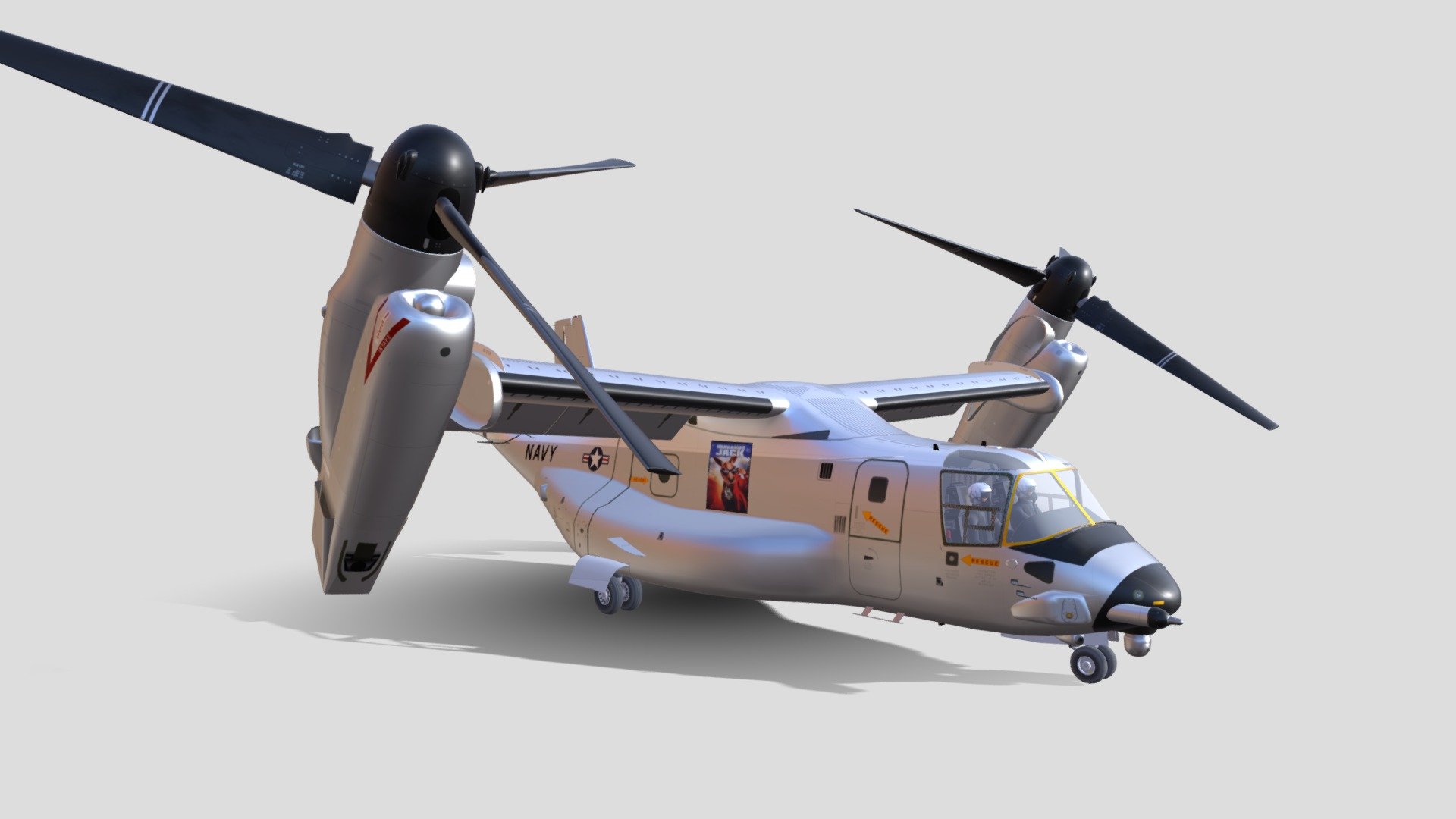 CMV-22 model - 3D model by Fedawy [c8a2703] - Sketchfab