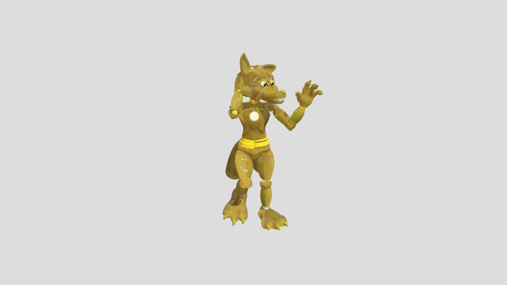 funtime foxy golden 3D Model