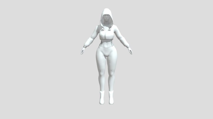 garota base 3D Model