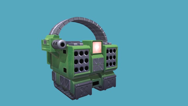Cute Tank 3D Model