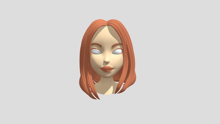 Woman Head 3D Model