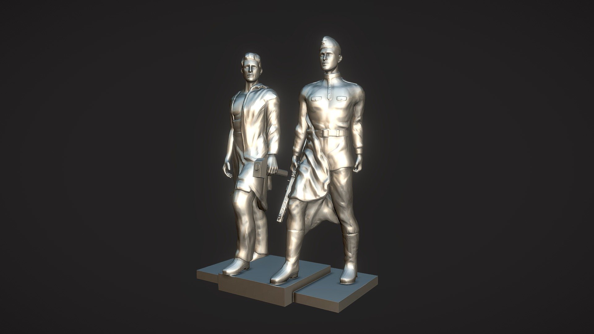 Monument to the heroic defenders of Leningrad — Sketchfab embed 3D viewer