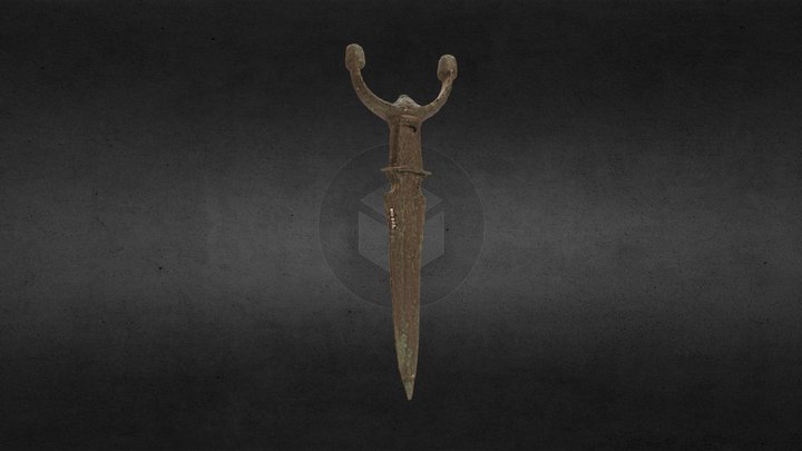 Puñal de antenas 3D Model