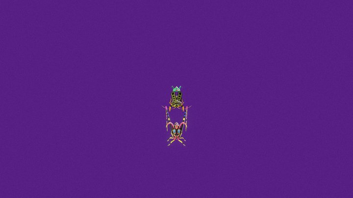 Grasshoper Alebrije 3D Model