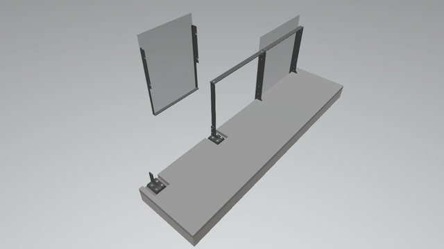 Balustrade Option 2 - Install Sequence 3D Model