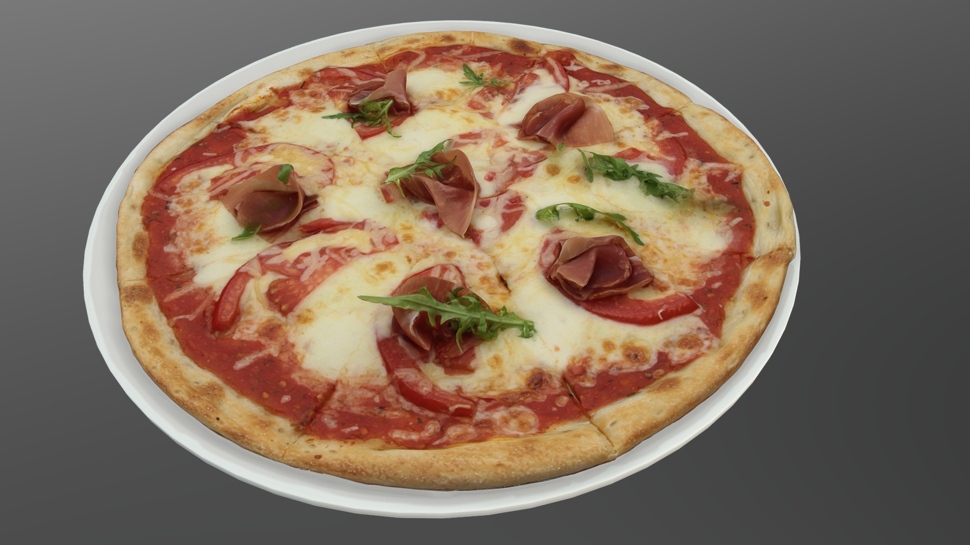 3D model 5Olimp - This is a 3D model of the 5Olimp. The 3D model is about a pizza with cheese and toppings.