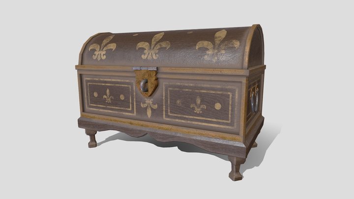 Royal Chest 3D Model