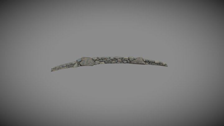 Stone Wall 3D Model