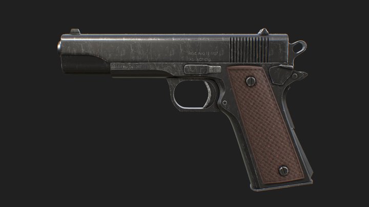 1911 Pistol 3D Model
