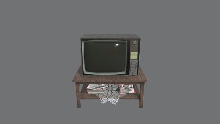 Retro TV 3D Model