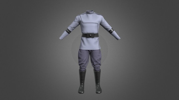 Clone Officer Uniform 3D Model