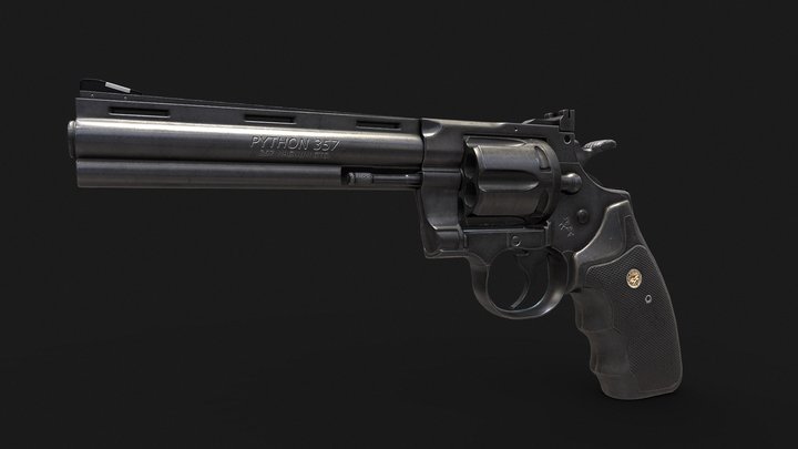 Colt Python 357 3D Model