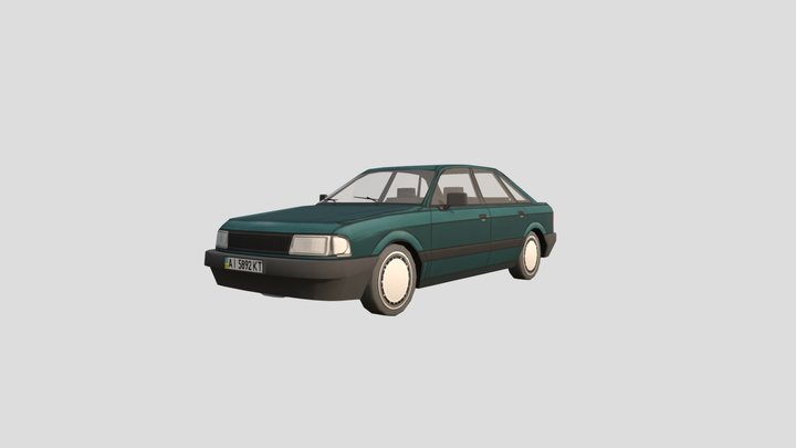 Audi A80 quatro (low-poly)