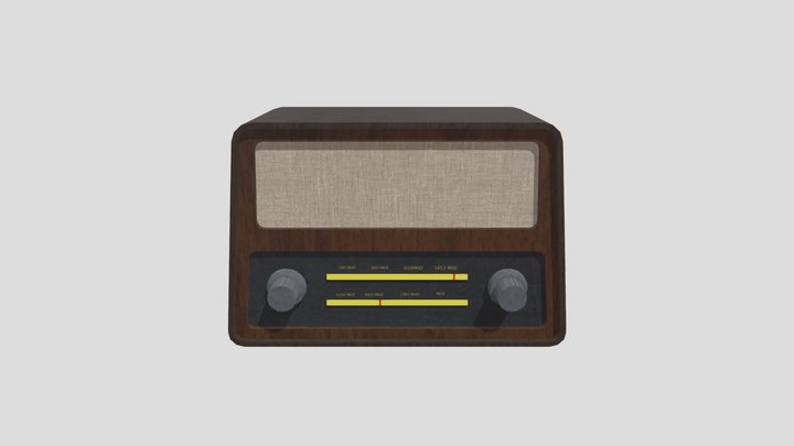 Vintage radio 3D Model