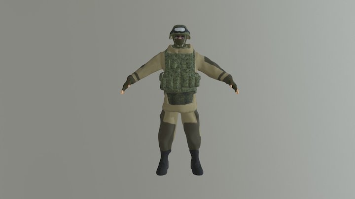 Russian Army 2014 3D Model