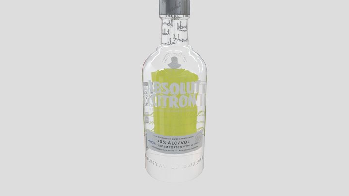 Absolut Citron 3D Model
