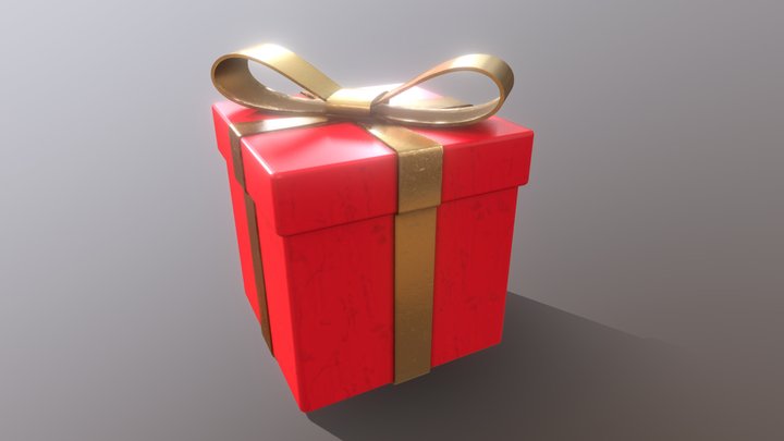 Wrapped Present 3D Model