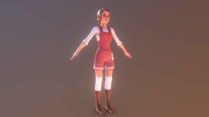 Female Character (Simple) 3D Model